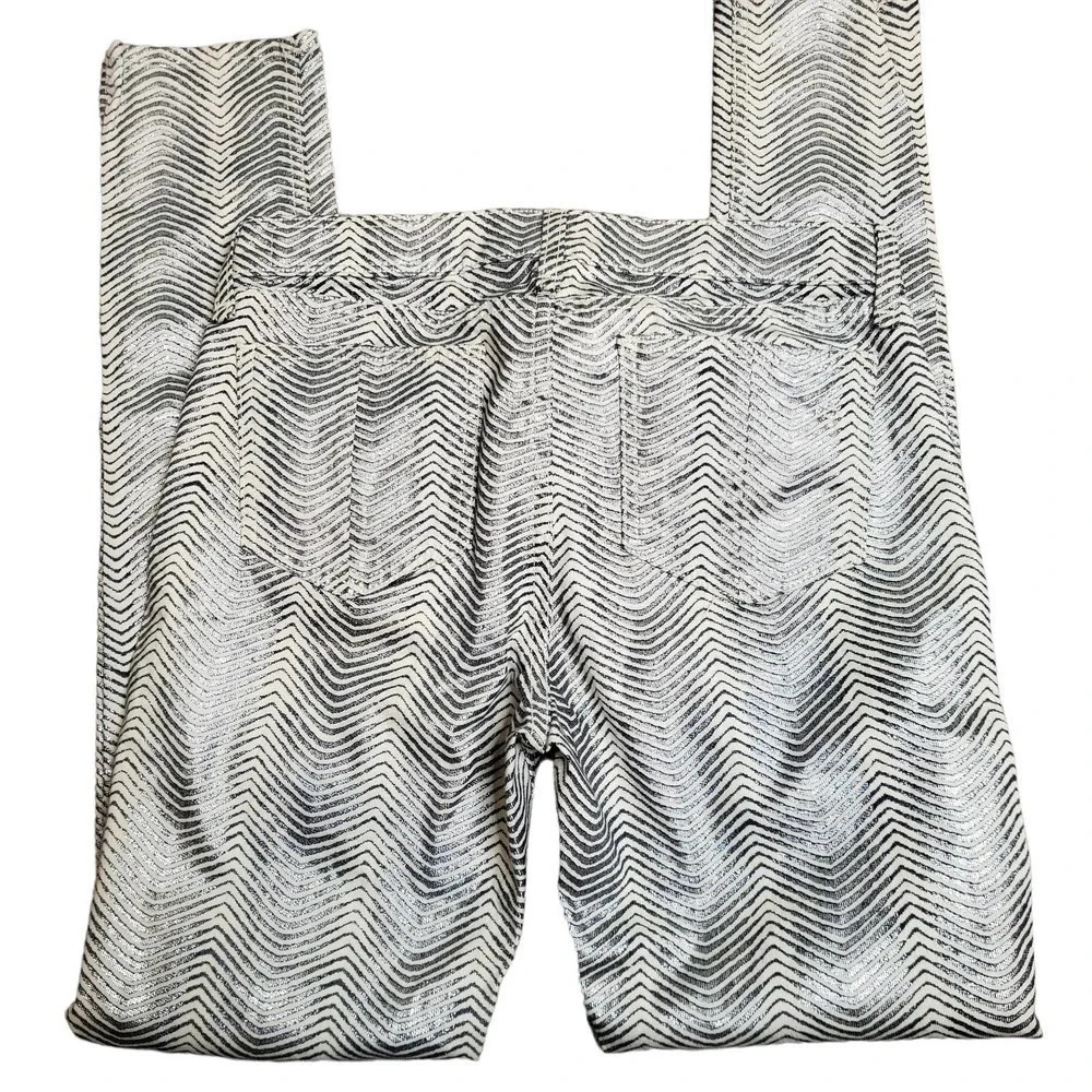 Rag & Bone The Legging Metallic Zebra Print Pants - image 6